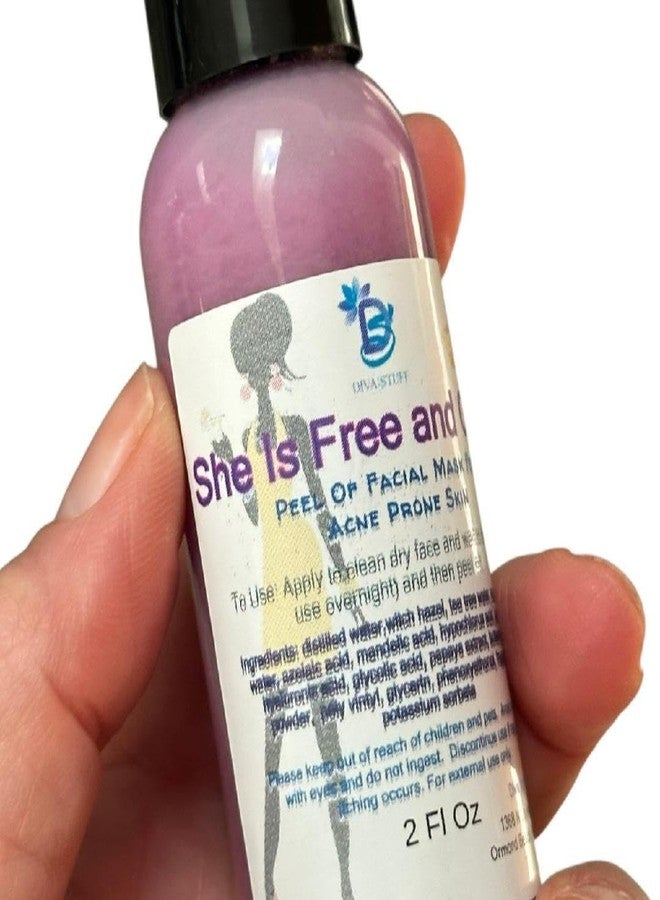 Diva Stuff She's Free and Clear, Nightly Facial Wrap Peel Off Mask For Acne Prone Skin - Image 3